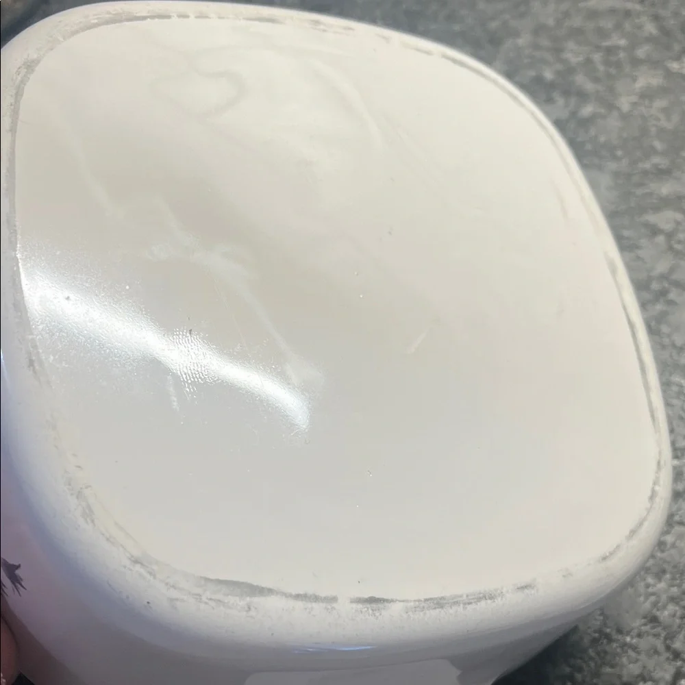 2ltr Blue Dusk Corningware Casserole White  Baking Dish. Exc condition
